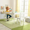 Wooden Avalon Table and 2 Chair Set, White - Play Tables - 2