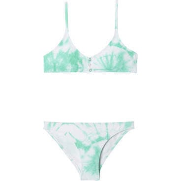 Taha Tie-Dye Sleeveless 2-Piece Bikini, Green