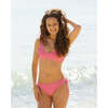 Bahamas Lurex Tie-Strap 2-Piece Bikini, Pale Pink & Gold - Two Pieces - 2