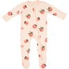 Zippered Footie, Peach - Footie Pajamas - 1 - thumbnail