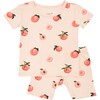 Short Sleeve Pajamas, Peach - Pajamas - 1 - thumbnail