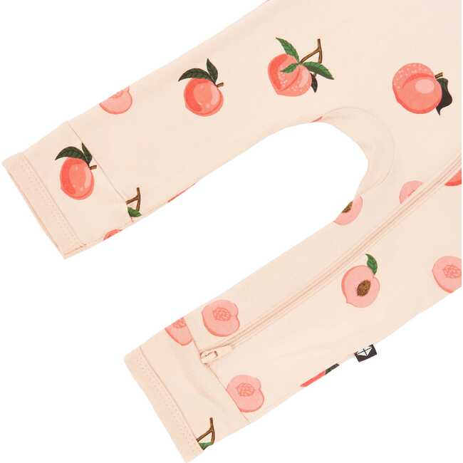 Zippered Romper, Peach - Rompers - 4