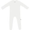 Ribbed Zipper Footie, Cloud - Footie Pajamas - 1 - thumbnail