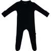 Ribbed Zipper Footie, Midnight - Footie Pajamas - 1 - thumbnail