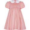 Coral Nella Smocked Dress, Orange - Dresses - 1 - thumbnail