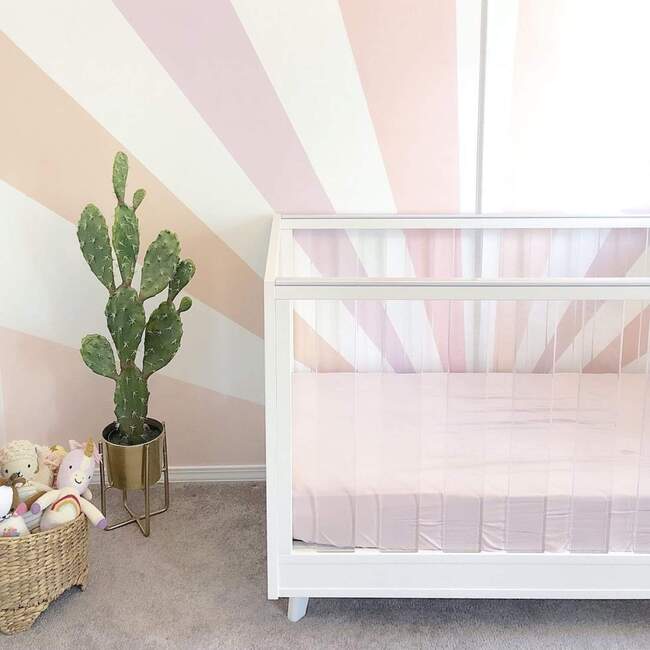 Crib Sheet in Blush, Blush - Crib Sheets - 4