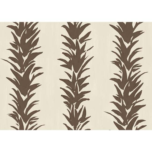 White Lotus 10-Yard Wallpaper, Cocoa - Wallpaper - 3