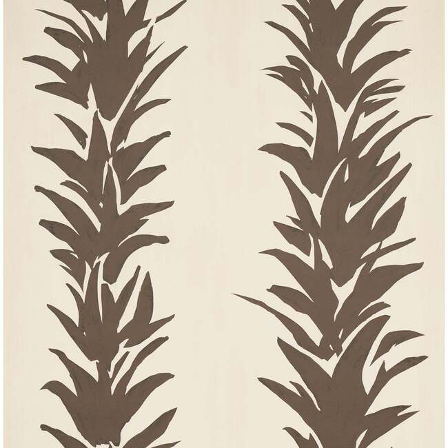 White Lotus 10-Yard Wallpaper, Cocoa - Wallpaper - 5