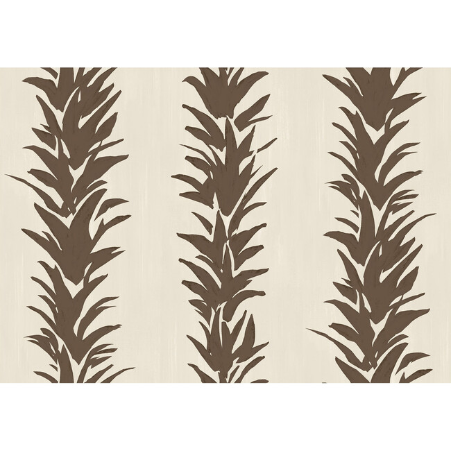 White Lotus 10-Yard Wallpaper, Cocoa - Wallpaper - 7