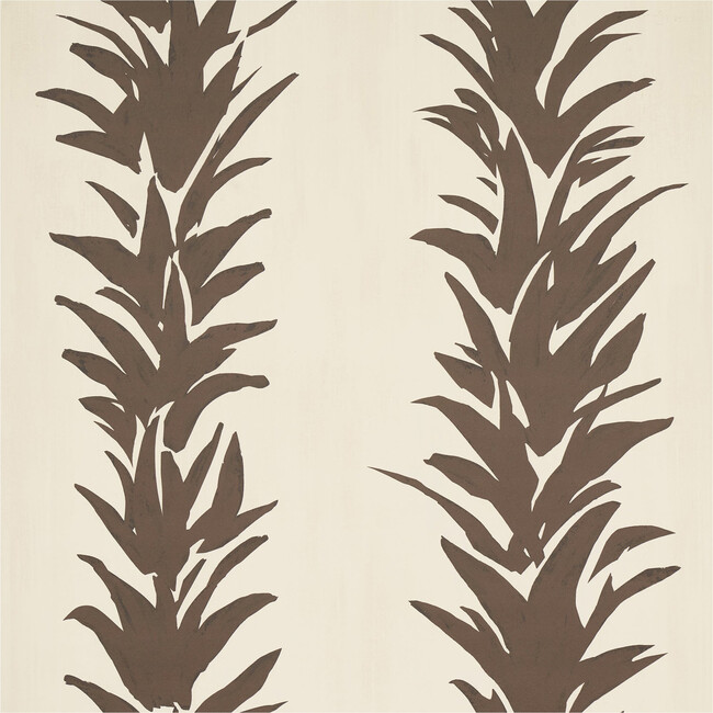 White Lotus 10-Yard Wallpaper, Cocoa - Wallpaper - 9