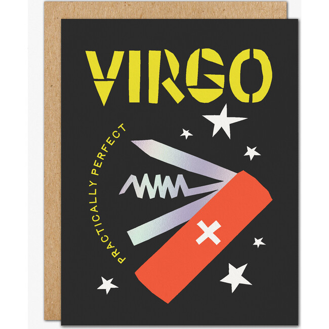 Virgo Foil Birthday Card
