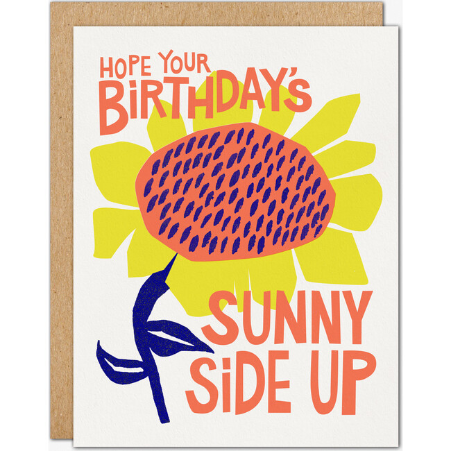 Sunny Birthday Letterpress Card