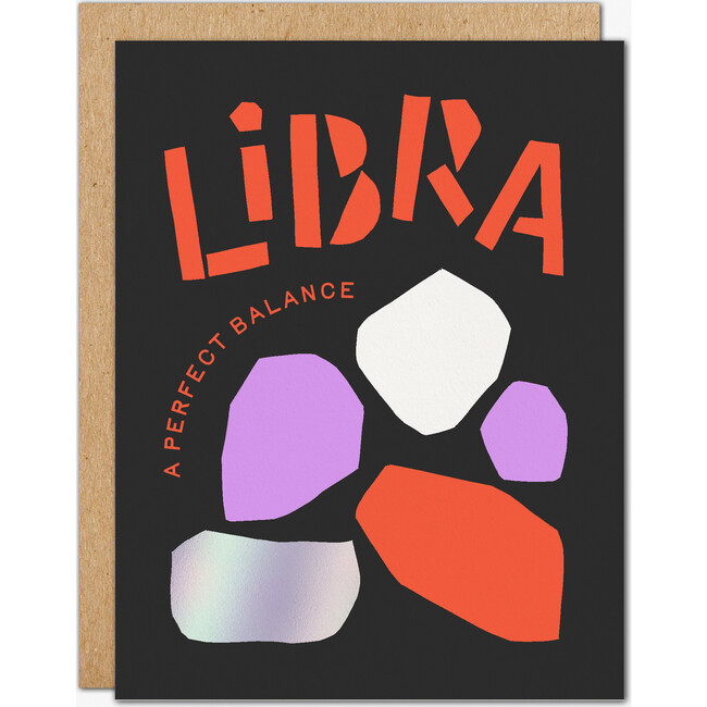Libra Foil Birthday Card