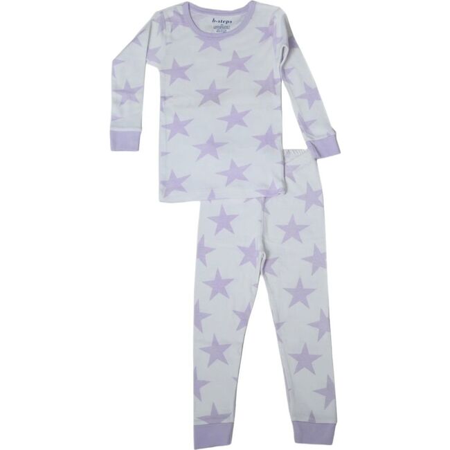 Kids Pajamas, Large Star Lilac