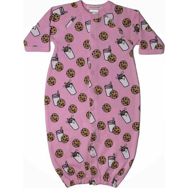 Baby Converter Gown, Milk & Cookies Pink