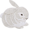 Washable Animal Rug Bunny, Natural, Ivory. 4' 3" x 4' 5" - Rugs - 1 - thumbnail