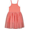 Kaia Spaghetti Strap Tutu Dress, Coral - Dresses - 1 - thumbnail