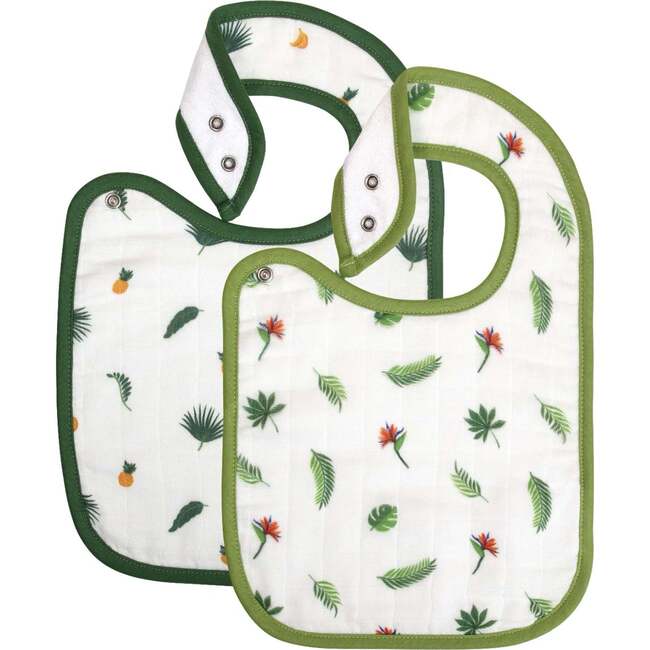 Bib Set, Tropical Palms & Bird of Paradise - Bibs - 2