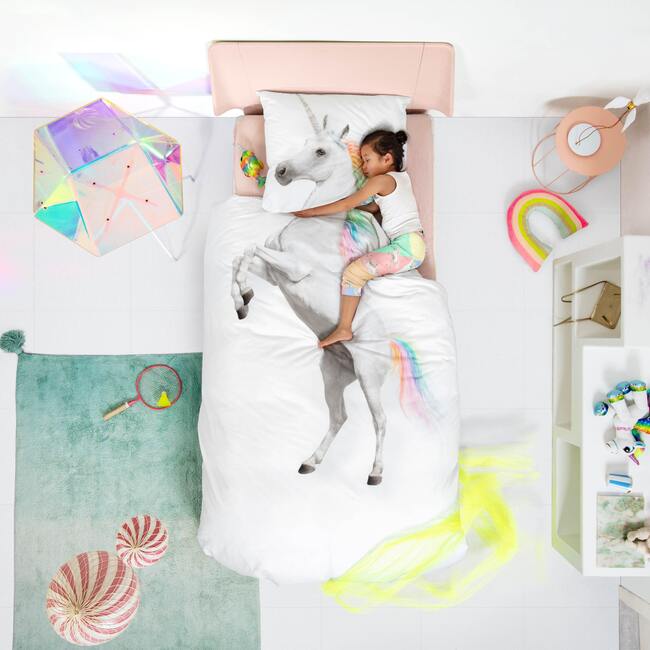 Unicorn Photo Print Duvet Set, Multicolor - Duvet Sets - 2