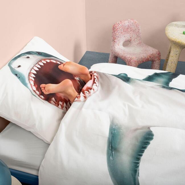 Shark Photo Print Duvet Set, Multicolor - Duvet Sets - 4