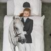 Equestrian Photo Print Duvet Set, White - Duvet Sets - 3