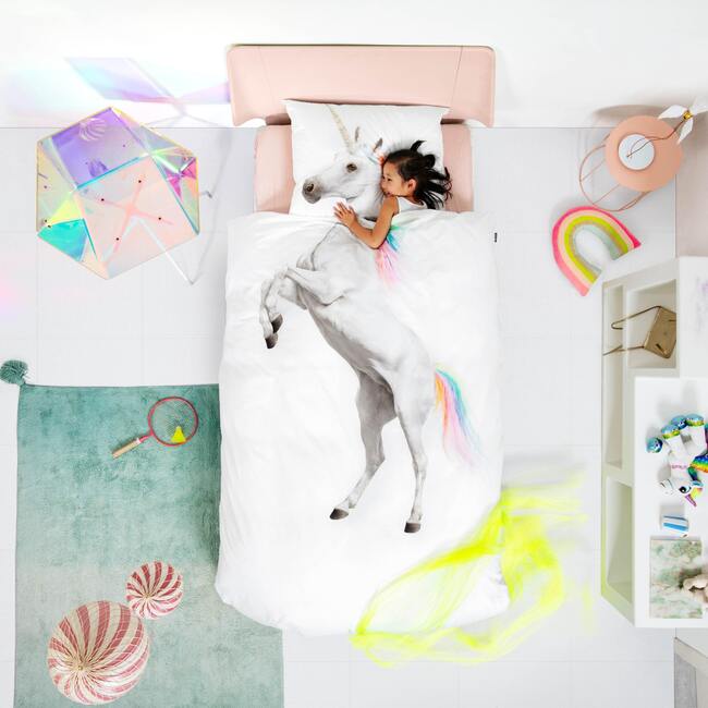 Unicorn Photo Print Duvet Set, Multicolor - Duvet Sets - 4