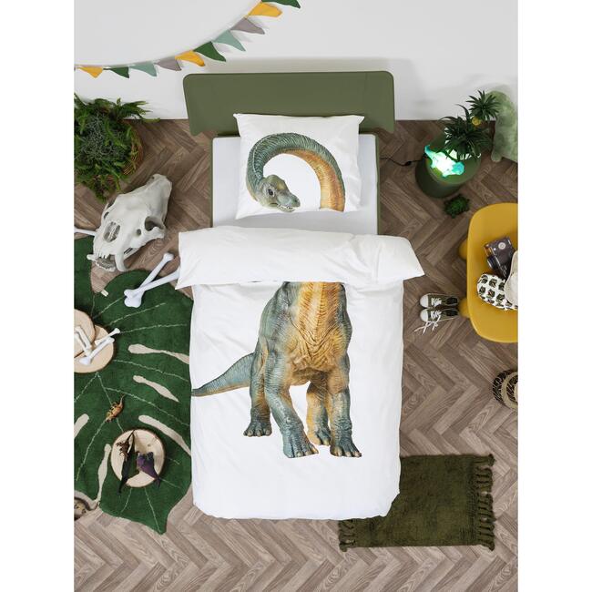 Dino Bronto Photo Print Duvet Set, Green - Duvet Sets - 5