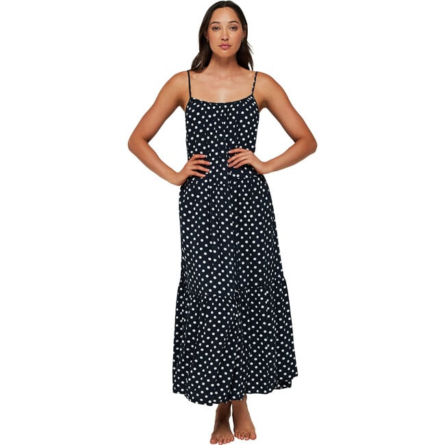 Women's Johanna Sleeveless Low Back Midi Dress Cover-Up, Polka Confetti - Dresses - 2