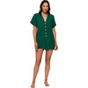 Women's Fatima Button Tie Belt Jumpsuit Cover-Up, Eunoia - Cover-Ups - 2
