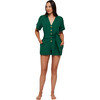 Women's Fatima Button Tie Belt Jumpsuit Cover-Up, Eunoia - Cover-Ups - 4
