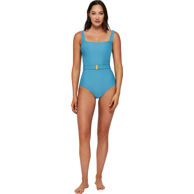 Women's Belted Marisa One-Piece Swimsuit, Freshwater
