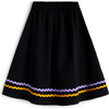 Simone Mid-Length Elastic Waist Skirt, Black - Skirts - 1 - thumbnail