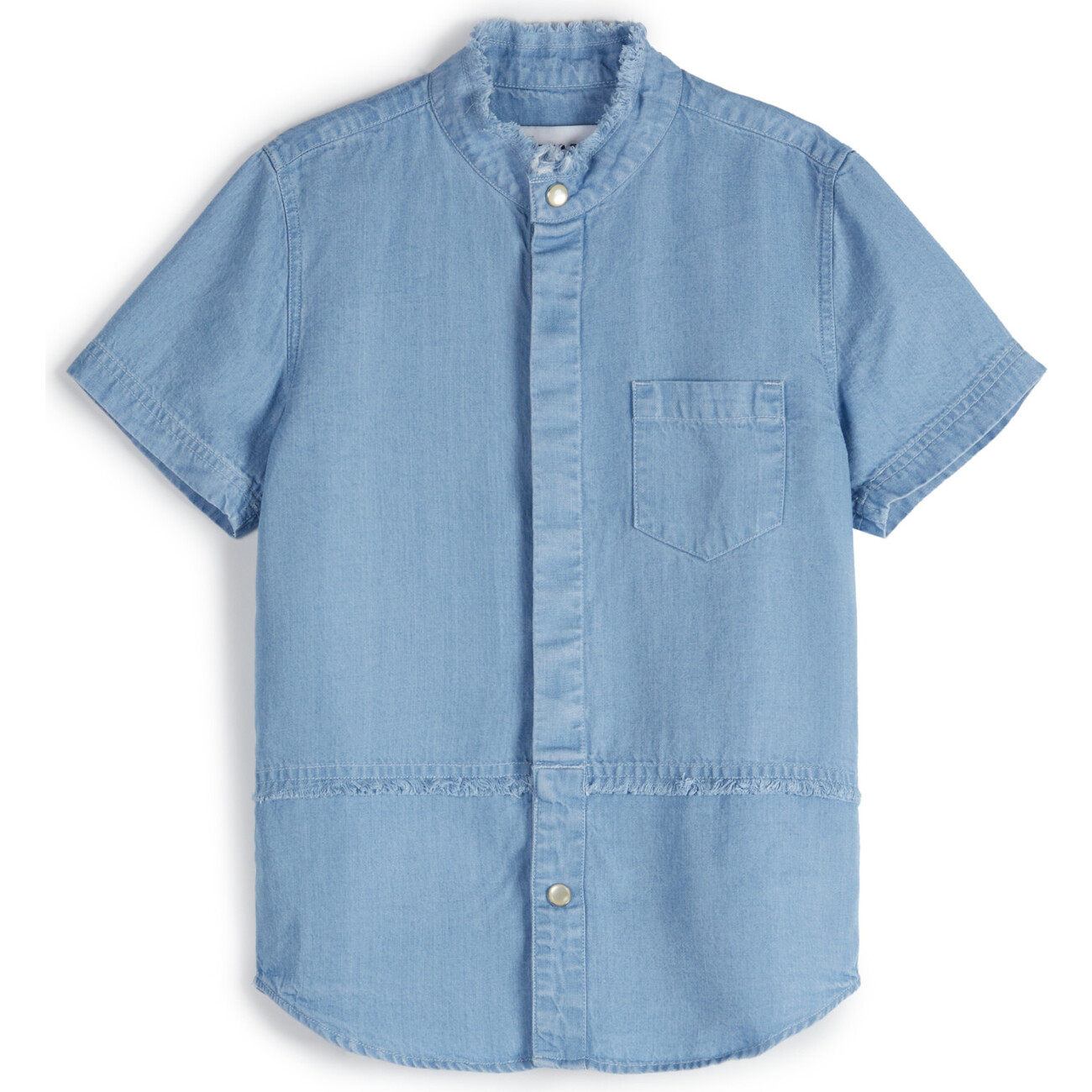 【美品】AMERI MINMAL DENIM SHIRT スリット コットン 美品】AMERI MINMAL DENIM SHIRT スリット コットン - メルカリ