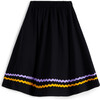 Simone Mid-Length Elastic Waist Skirt, Black - Skirts - 2