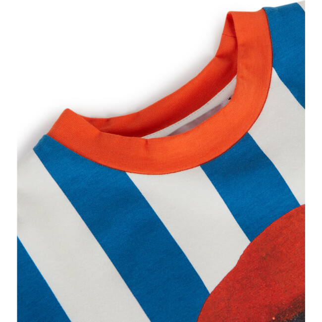 Pilar Print Sleeveless Elastic Hem T-Shirt, Sailor - T-Shirts - 4