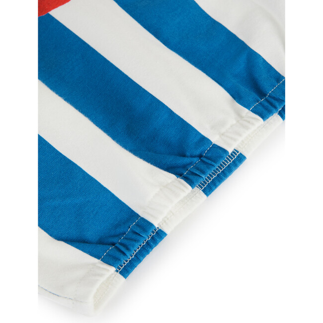 Pilar Print Sleeveless Elastic Hem T-Shirt, Sailor - T-Shirts - 5