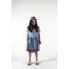 Graça Round Collar Short Sleeve Dress, Light Denim - Dresses - 6