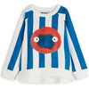 Bernardo Round Collar Raglan Sleeve Sweatshirt, Sailor - Sweatshirts - 1 - thumbnail