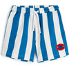 Anselmo Striped Elastic Waist Shorts, Sailor - Shorts - 1 - thumbnail