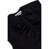 Carlota Sleeveless Cropped Blouse, Black - Blouses - 3