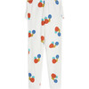 Ana Print Back Frill Legging, Cosmos - Leggings - 1 - thumbnail