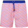 Men's Trawangan Swim Trunk, Pink Cali - Swim Trunks - 1 - thumbnail