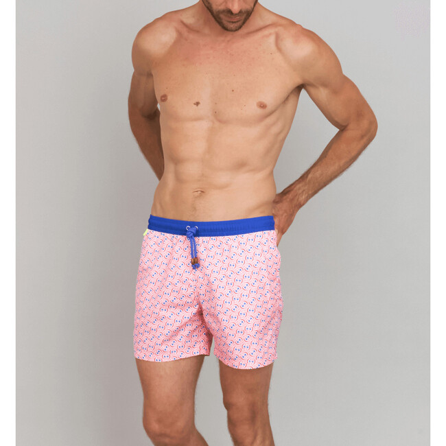 Men's Trawangan Swim Trunk, Pink Cali - Swim Trunks - 2