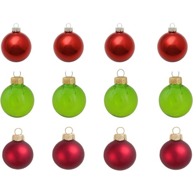 Very Merry Boxed Set of 12 Christmas Ornaments