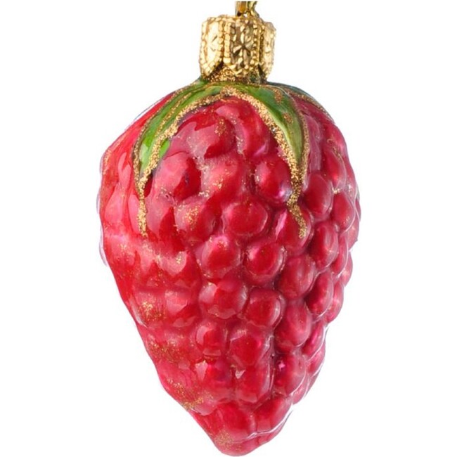 European Glass Red Raspberry Ornament