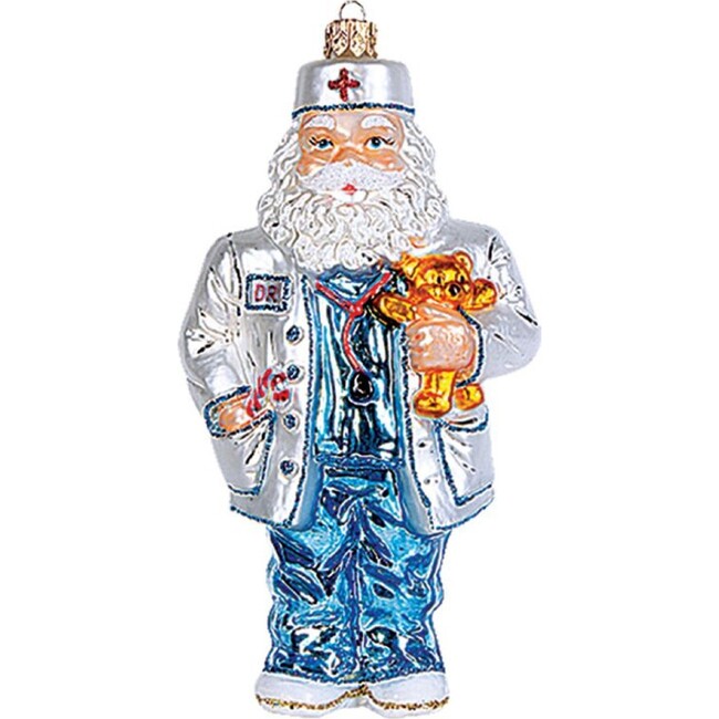 European Glass Doctor Santa Ornament