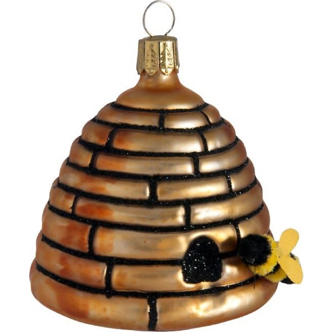 European Glass Beehive Ornament