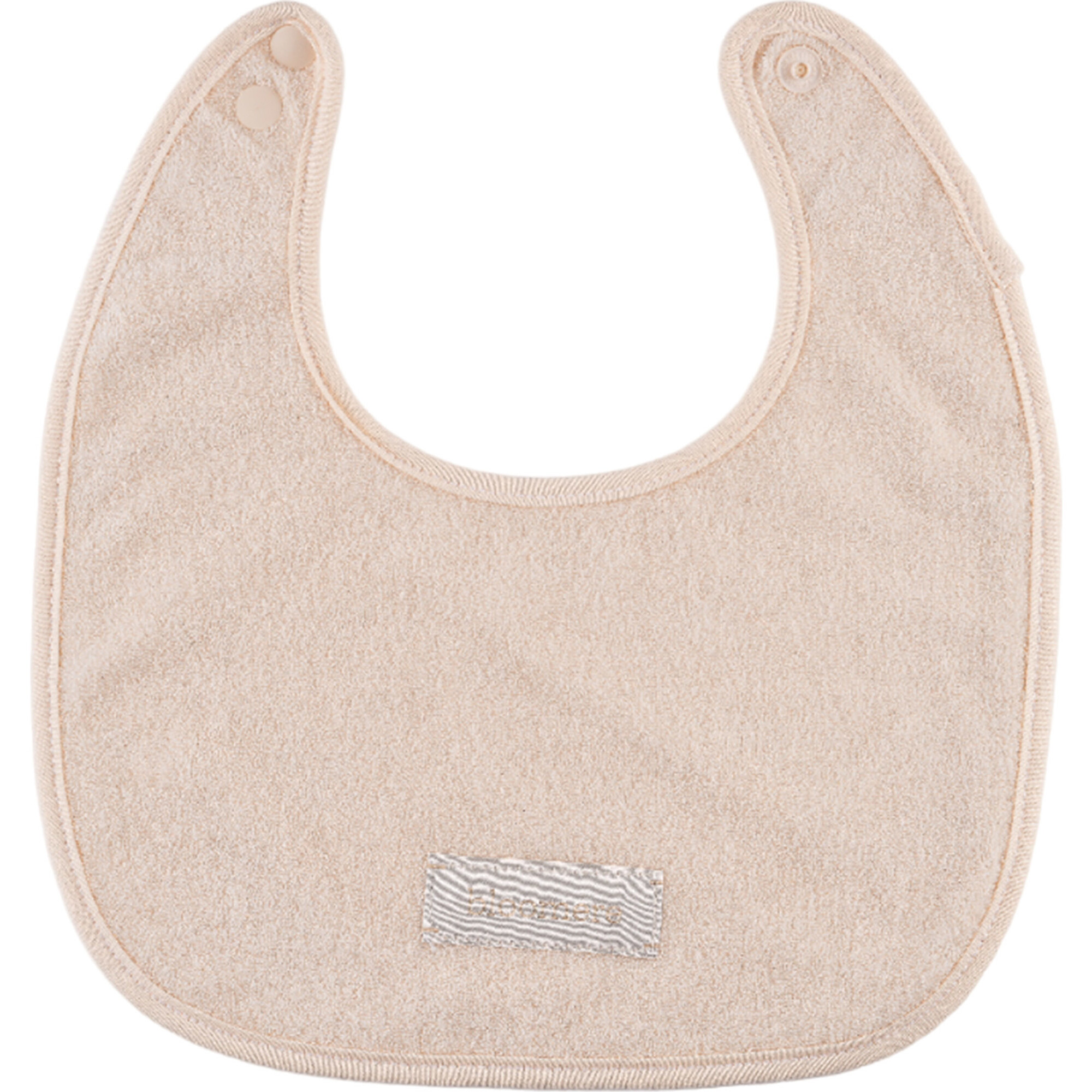 Organic Terry Long-Lasting Bib, Cream - Bibs - 1