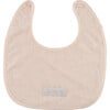 Organic Terry Long-Lasting Bib, Cream - Bibs - 1 - thumbnail