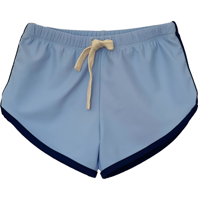 Soft Retro Swim Trunk, Tile Blue - Swim Trunks - 1